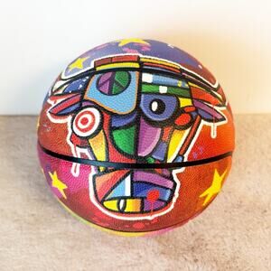 NIB NBA Chicago Bulls Limited Edition Birthday Basketball with Standly Stand